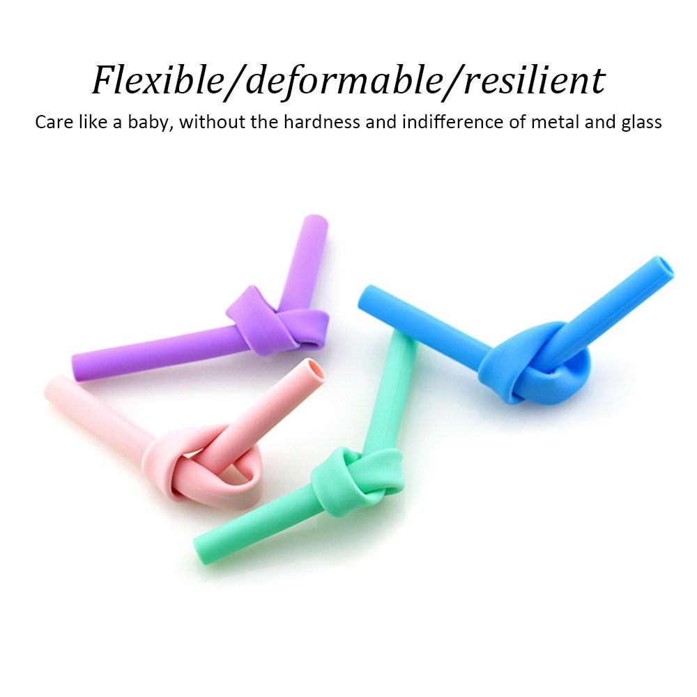 Folding Straw Reusable Silicone Set Folding Straw Reusable Silicone Set