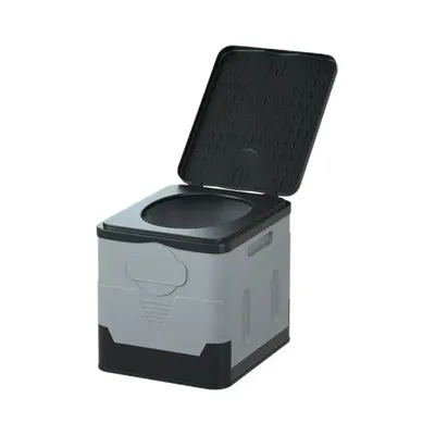 Folding Toilet, Portable, Collapsible, Anti-Odor Storage Box, Car Toilet, Adult Self-Driving Travel Emergency Toilet