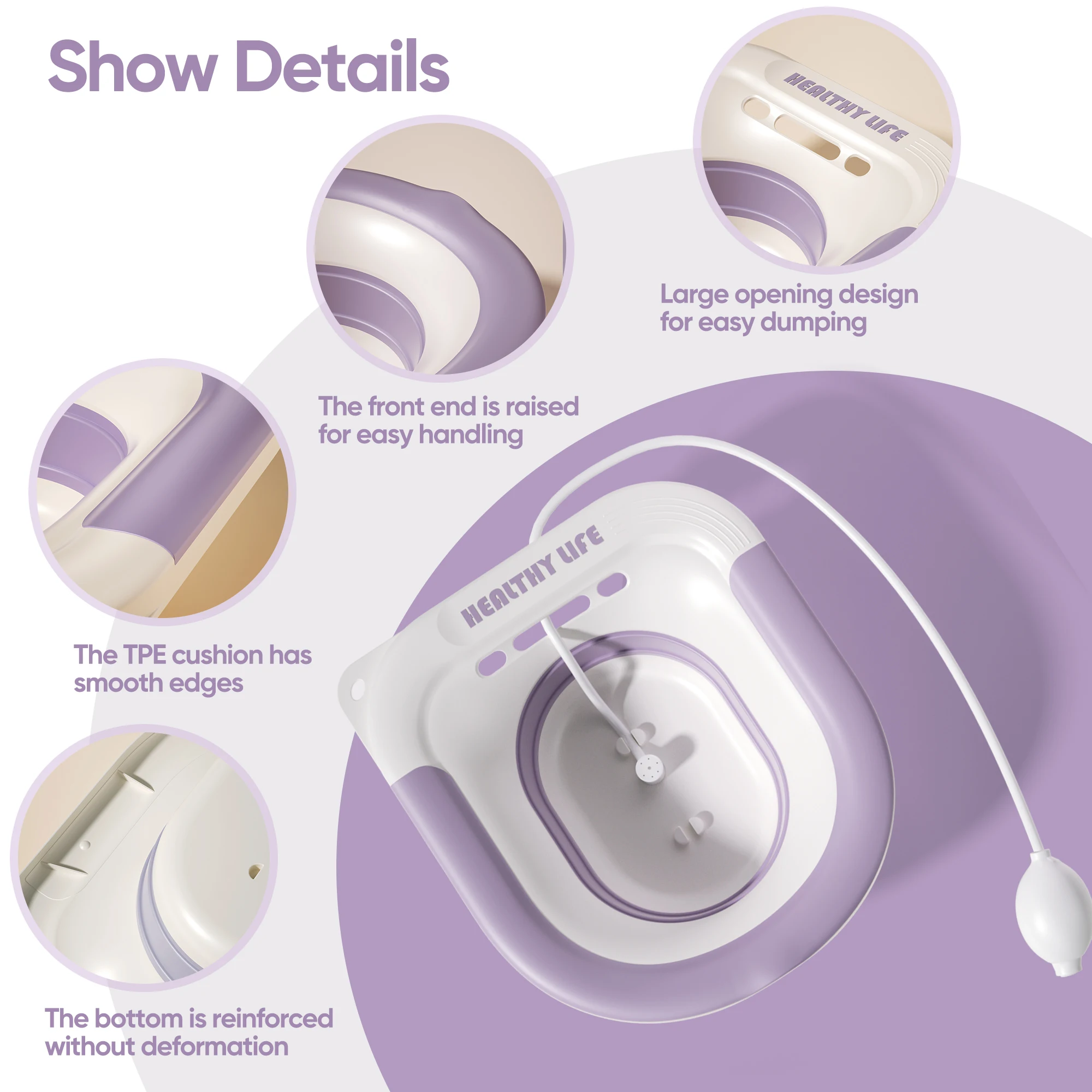 Folding Toilet Sitz Bath Pregnant Women Special Wash Basin Bath Tub Soaking For Pregnant Women Hemorrhoid Patient Care Folding Toilet Sitz Bath Pregnant Women Special Wash Basin Bath Tub Soaking For Pregnant Women Hemorrhoid Patient Care