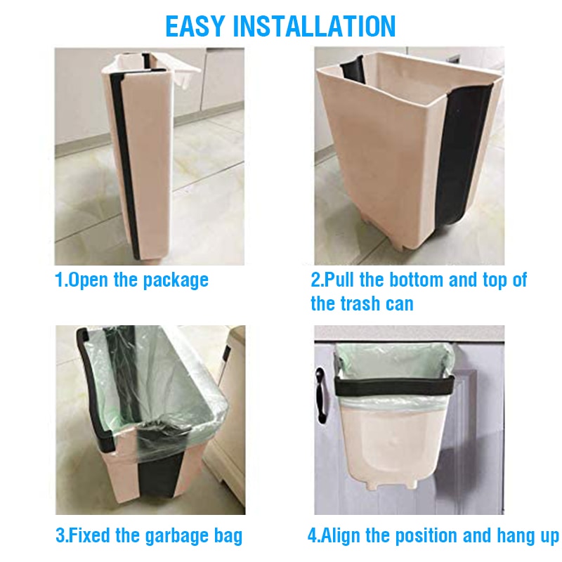 Folding Waste Bin Hanging Trash Can Folding Waste Bin Hanging Trash Can