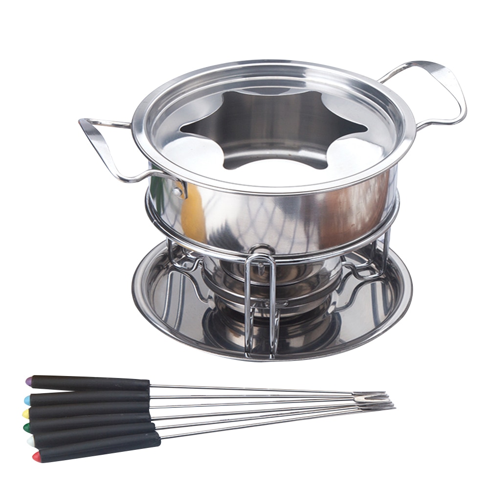 Fondue Set 10PC Stainless Steel Set Fondue Set 10PC Stainless Steel Set