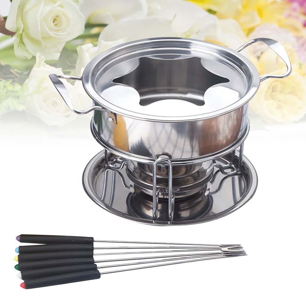 Fondue Set 10PC Stainless Steel Set Fondue Set 10PC Stainless Steel Set