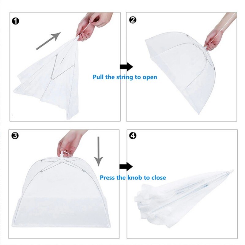Food Covers Mesh Portable Umbrella Style Food Cover Anti Fly Mosquito Tent Umbrella Picnic Food Covers Mesh Portable Umbrella Style Food Cover Anti Fly Mosquito Tent Umbrella Picnic