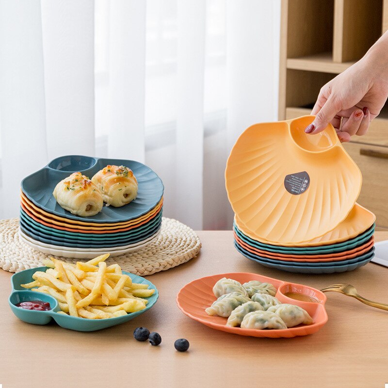 Food Grade Plastic Shell Shaped Plate Food Grade Plastic Shell Shaped Plate
