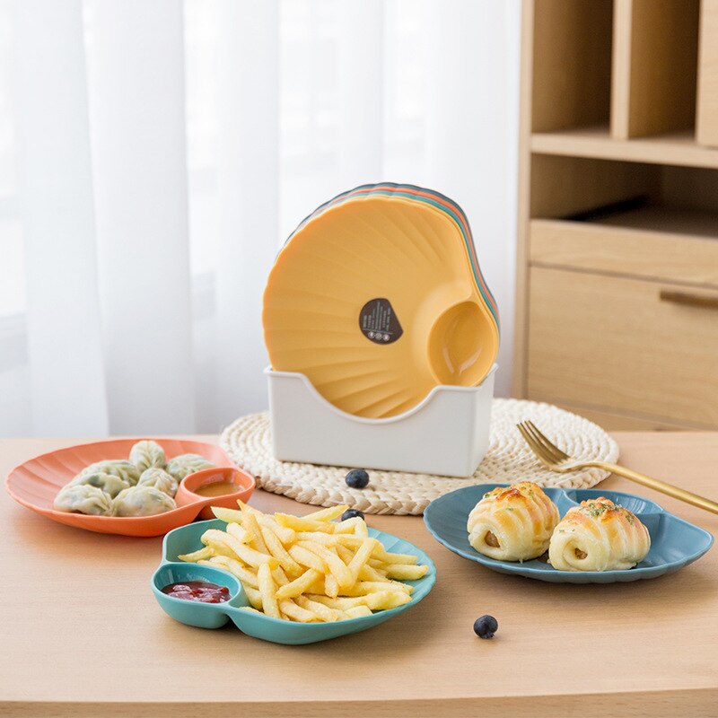 Food Grade Plastic Shell Shaped Plate Food Grade Plastic Shell Shaped Plate
