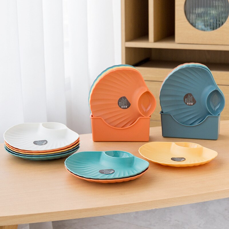 Food Grade Plastic Shell Shaped Plate Food Grade Plastic Shell Shaped Plate