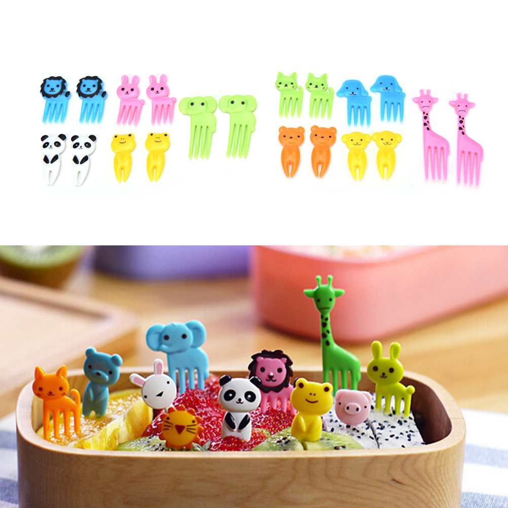 Food Picks Cute Animals Bento Picks (Set of 10)
