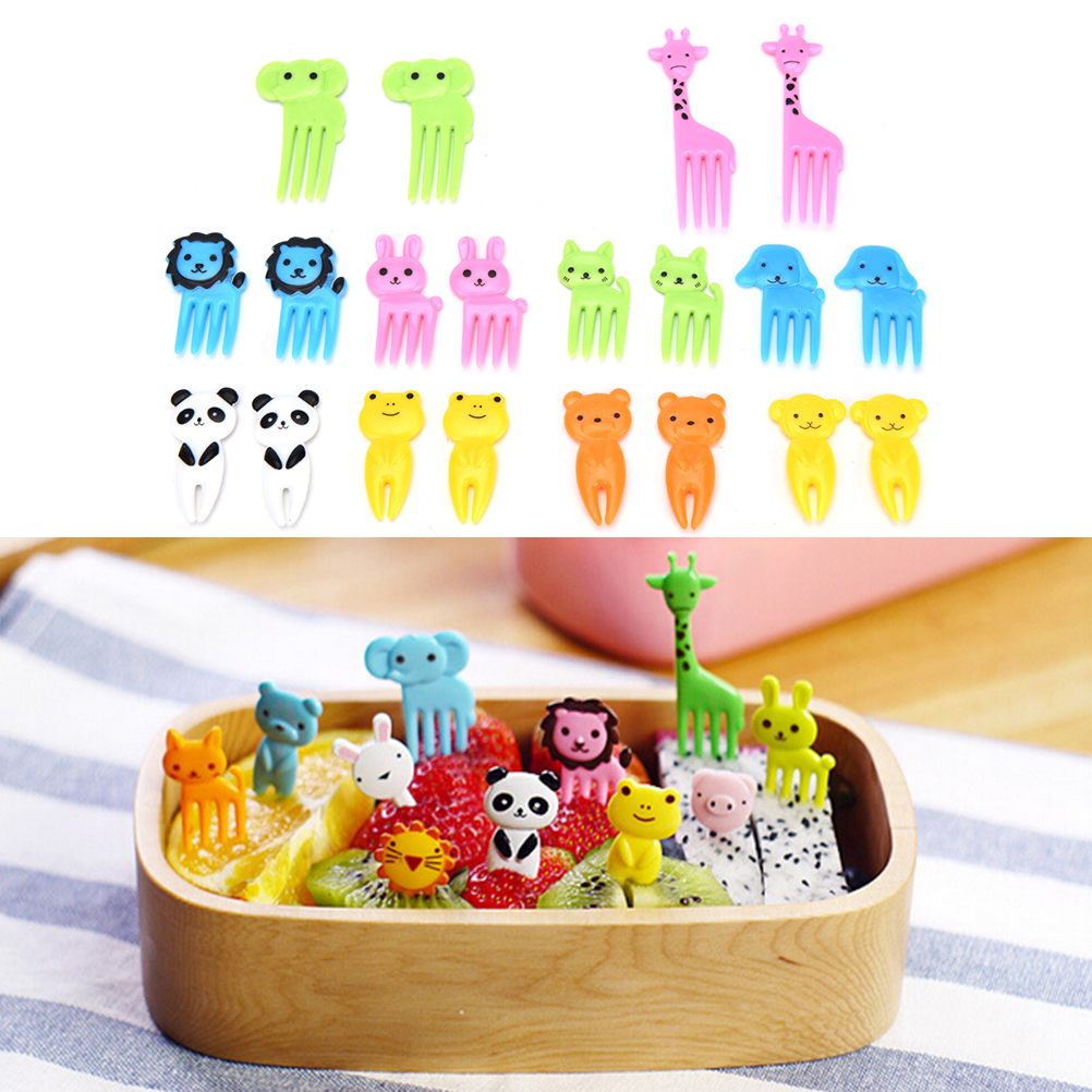 Food Picks Cute Animals Bento Picks (Set of 10)