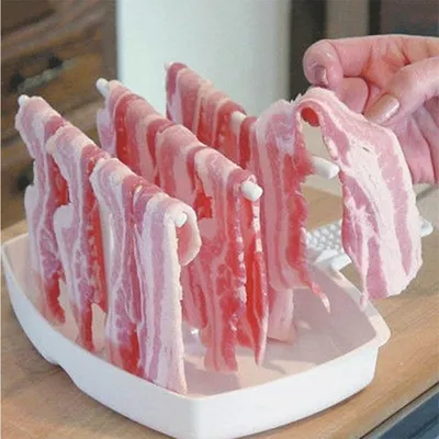 Food Safe Plastic Microwave Bacon Rack Food Safe Plastic Microwave Bacon Rack
