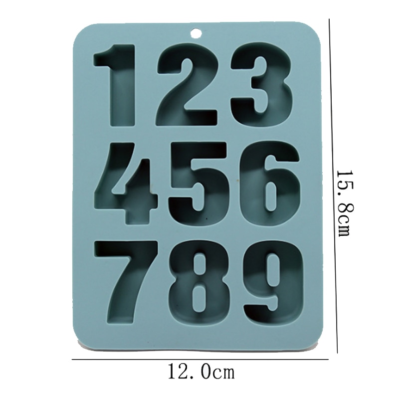 Food-Safe Silicone Number Mold Food-Safe Silicone Number Mold