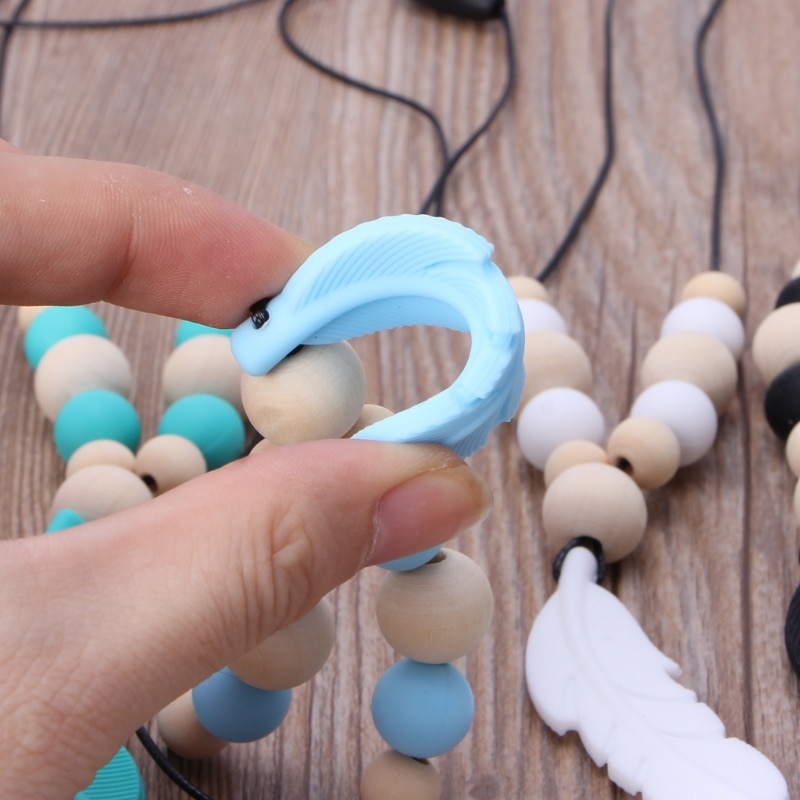 Food Safe Silicone Teething Bead Necklace Food Safe Silicone Teething Bead Necklace
