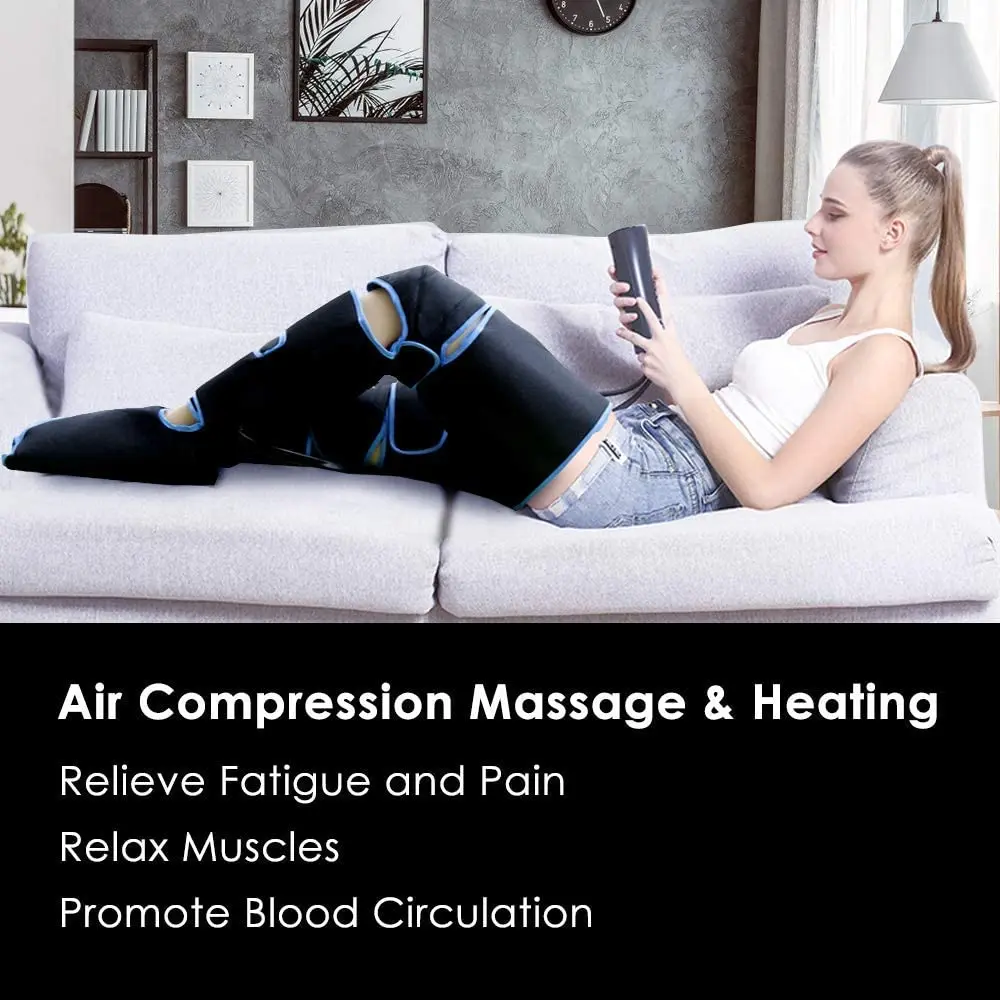 Foot Air Pressure Leg Massager Promotes Blood Circulation, Body Massager, Muscle Relaxation, Lymphatic Drainage Device
