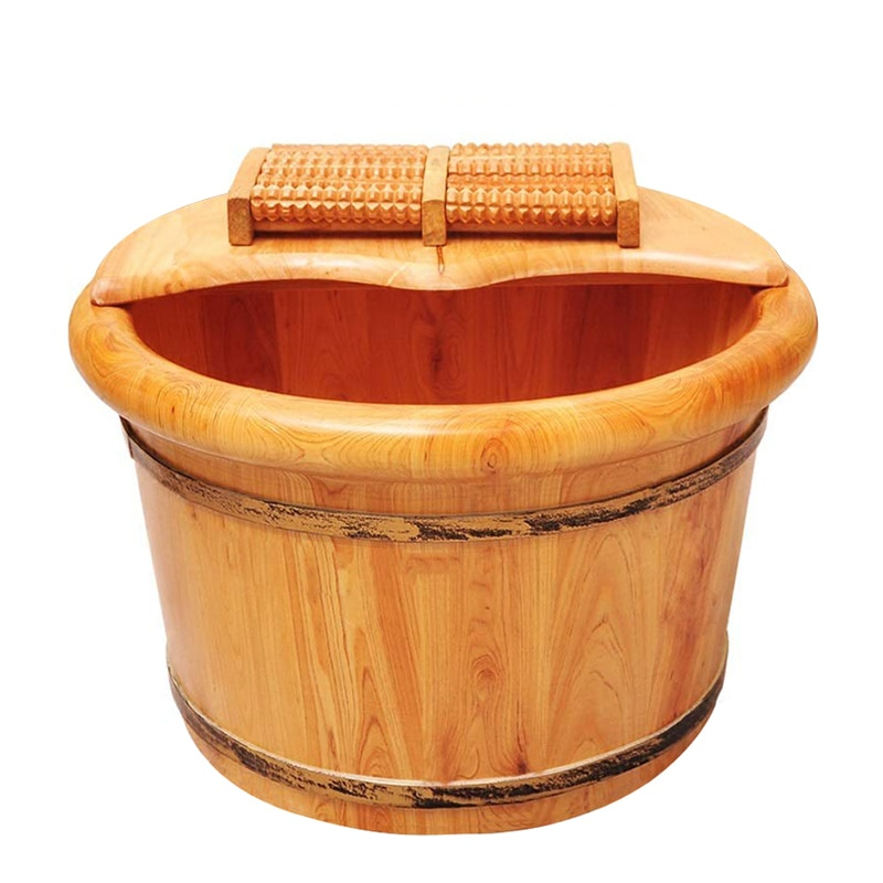 Foot Bath Bucket Wooden Pail Foot Bath Bucket Wooden Pail