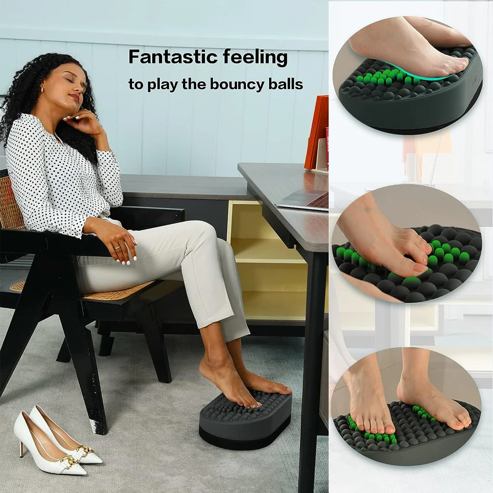 Foot Rest for Under Desk At Work, Home Office Foot Stool, Ottoman Foot Massager Plantar Fasciitis Relief,Soft Silicone Foot Rest for Under Desk At Work, Home Office Foot Stool, Ottoman Foot Massager Plantar Fasciitis Relief,Soft Silicone
