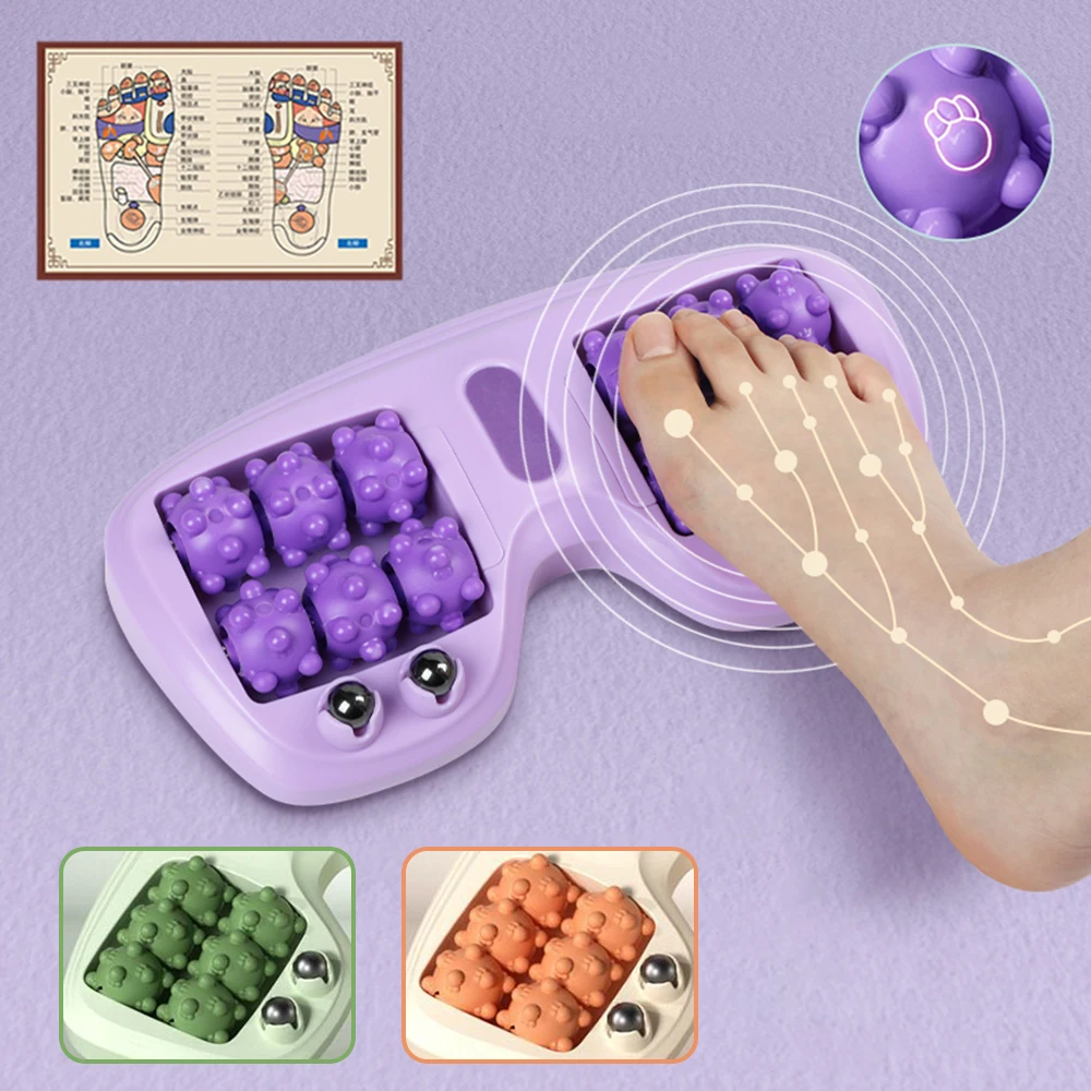 Foot Roller Massager Foot Massage Magnetic Bead Roller Multi-Point Foot Massage Foot Therapy Rubbing Foot Massager Tri Foot Roller Massager Foot Massage Magnetic Bead Roller Multi-Point Foot Massage Foot Therapy Rubbing Foot Massager Tri