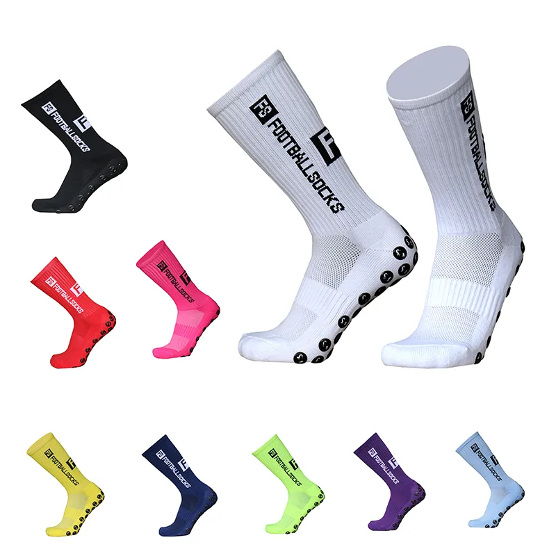 Football Socks Round Silicone Suction Cup Grip Anti Slip Soccer Socks Sports Men Women Baseball Rugby Socks