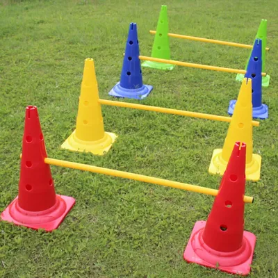 Football Training Cones with Holes (5 pcs)