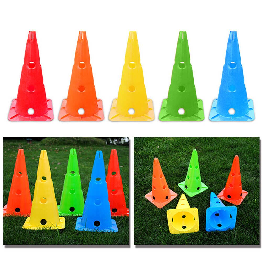Football Training Cones with Holes (5 pcs)