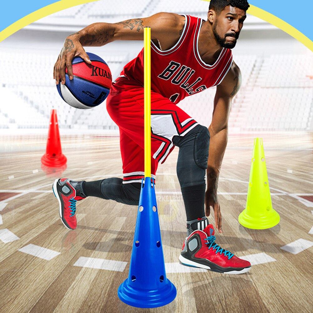 Football Training Cones with Holes (5 pcs)