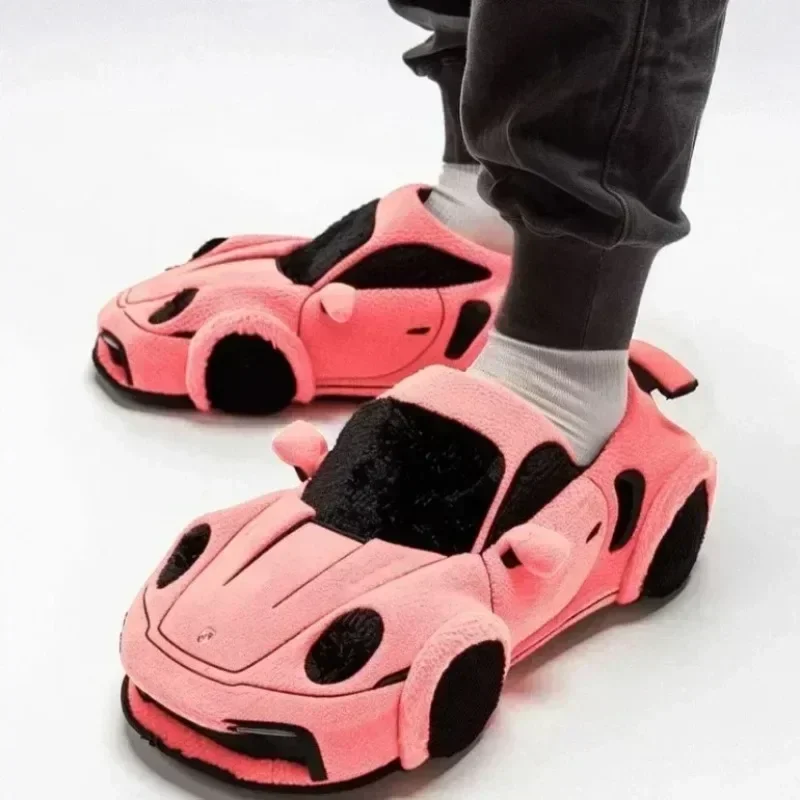 For BMW Porsche Racing Plush Slippers Toy Cotton Shoes Warm Home Plush Shoes Car Slippersr For BMW Porsche Racing Plush Slippers Toy Cotton Shoes Warm Home Plush Shoes Car Slippersr