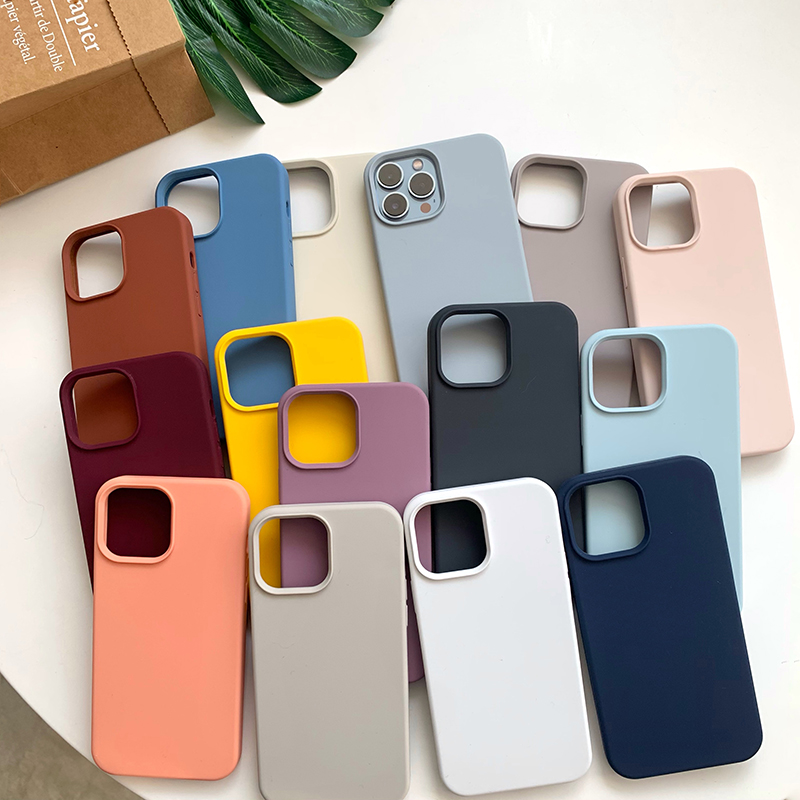 For iPhone 14 13 Pro Max Case Luxury Liquid Silicone Phone Case for iPhone 11 12 Pro Max X XR 7 8 14 Plus Camera