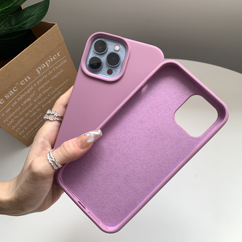 For iPhone 14 13 Pro Max Case Luxury Liquid Silicone Phone Case for iPhone 11 12 Pro Max X XR 7 8 14 Plus Camera