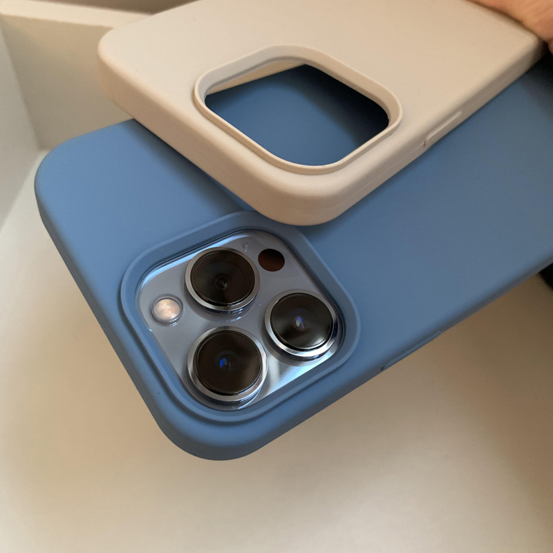 For iPhone 14 13 Pro Max Case Luxury Liquid Silicone Phone Case for iPhone 11 12 Pro Max X XR 7 8 14 Plus Camera