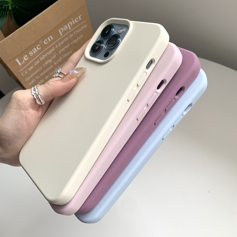 For iPhone 14 13 Pro Max Case Luxury Liquid Silicone Phone Case for iPhone 11 12 Pro Max X XR 7 8 14 Plus Camera