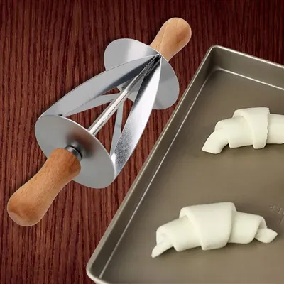 For Making Croissant Bread Dough Pastry Rolling Cutter Baking Tool Stainless Steel For Making Croissant Bread Dough Pastry Rolling Cutter Baking Tool Stainless Steel