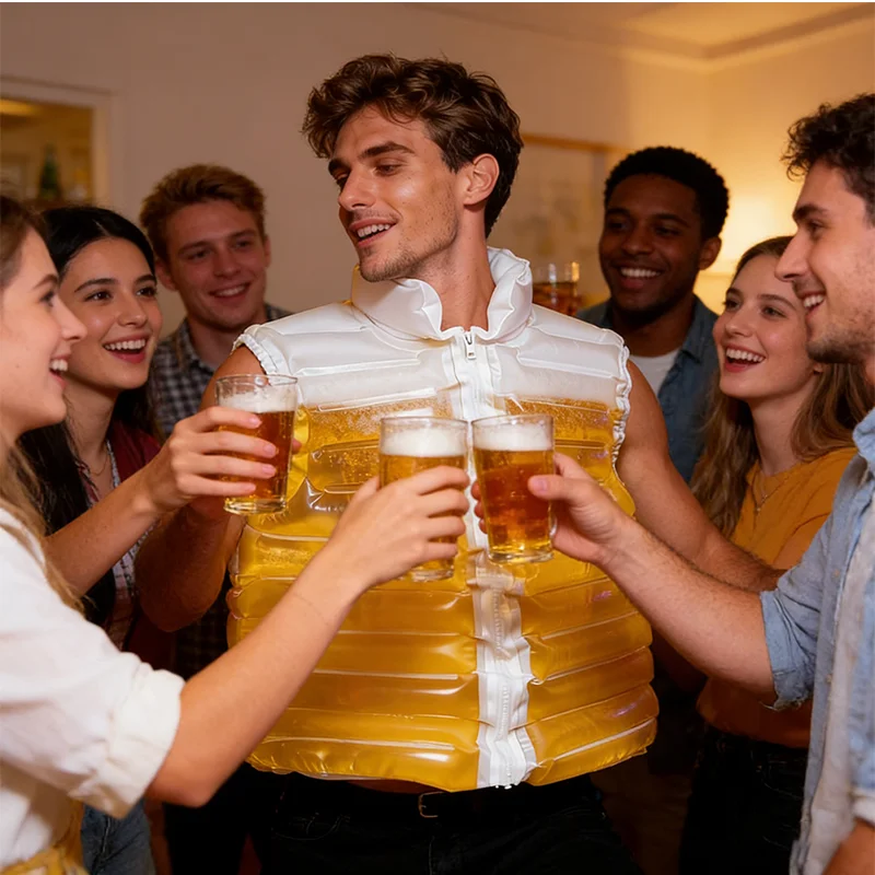 For Pools Parties Festivals Leak-proof Transparent Beer Jacket Beer-filled Cooler Vest Hilarious Gag Gift Reusable For Pools Parties Festivals Leak-proof Transparent Beer Jacket Beer-filled Cooler Vest Hilarious Gag Gift Reusable