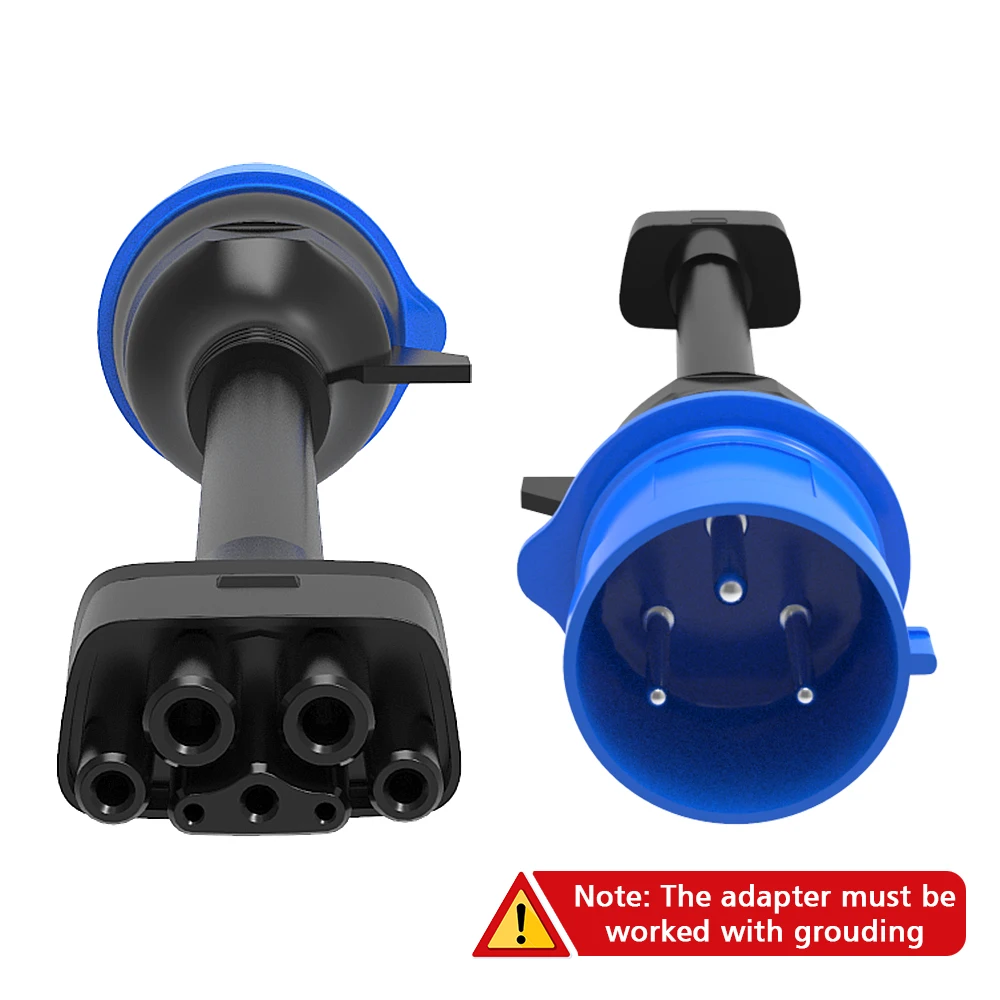 For Tesla 3 Pin Blue CEE Adapter Tesla Model S,3,X,Y Gen 2 Ev Charger Extension Cord Connector 240V Outlet at 32A 10 For Tesla 3 Pin Blue CEE Adapter Tesla Model S,3,X,Y Gen 2 Ev Charger Extension Cord Connector 240V Outlet at 32A 10