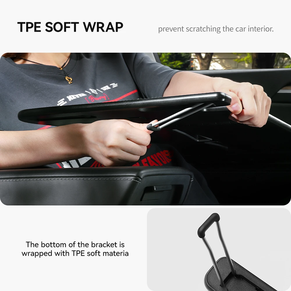 For Tesla Model 3 Highlan Modle Y X S Steering Wheel Laptop Tray Travel Desk Portable Office Table Car Accessories