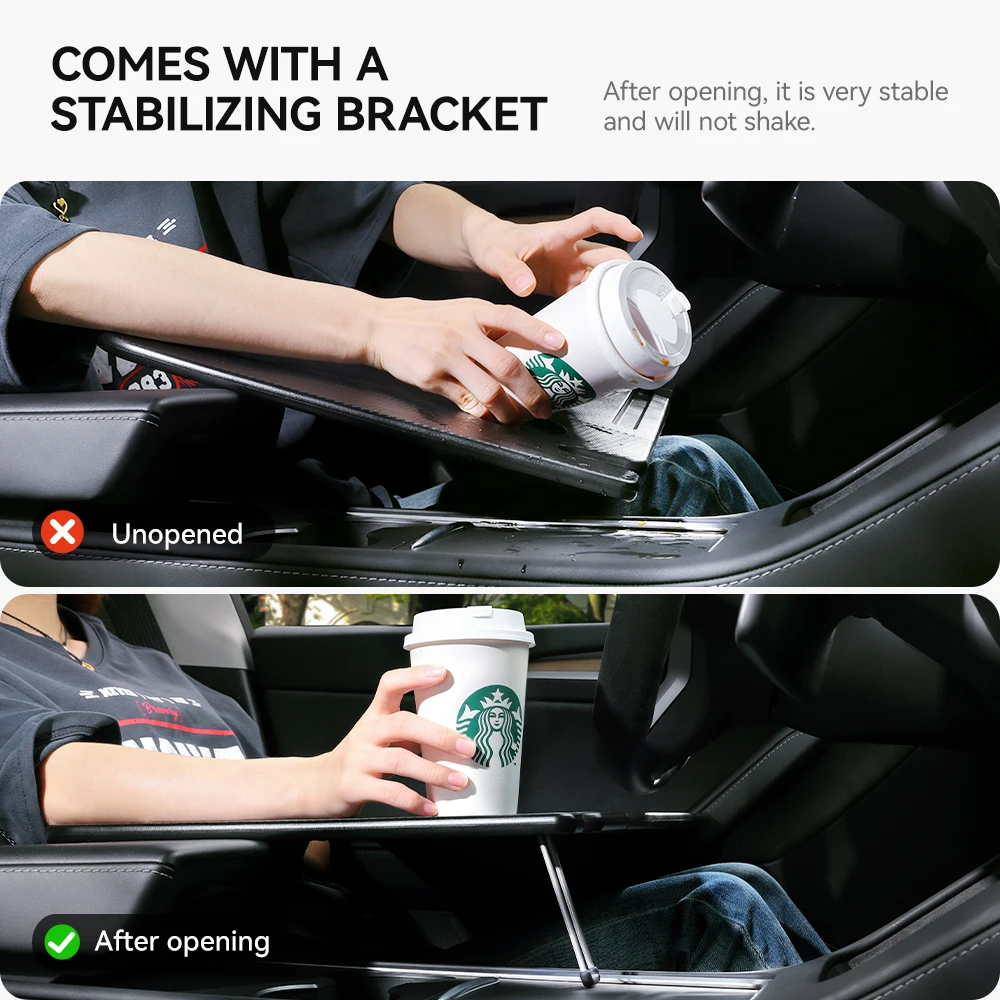 For Tesla Model 3 Highlan Modle Y X S Steering Wheel Laptop Tray Travel Desk Portable Office Table Car Accessories
