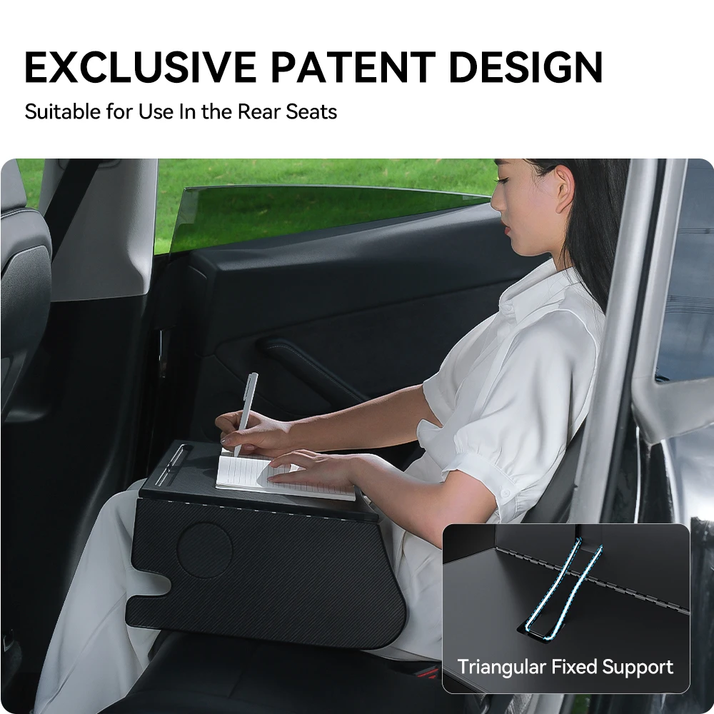 For Tesla Model 3 Highlan Modle Y X S Steering Wheel Laptop Tray Travel Desk Portable Office Table Car Accessories