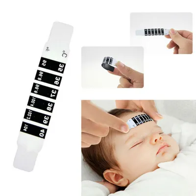 Forehead Thermometer Strips Reusable (Set of 10) Forehead Thermometer Strips Reusable (Set of 10)