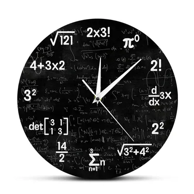 Formula Math Wall Clock Formula Math Wall Clock