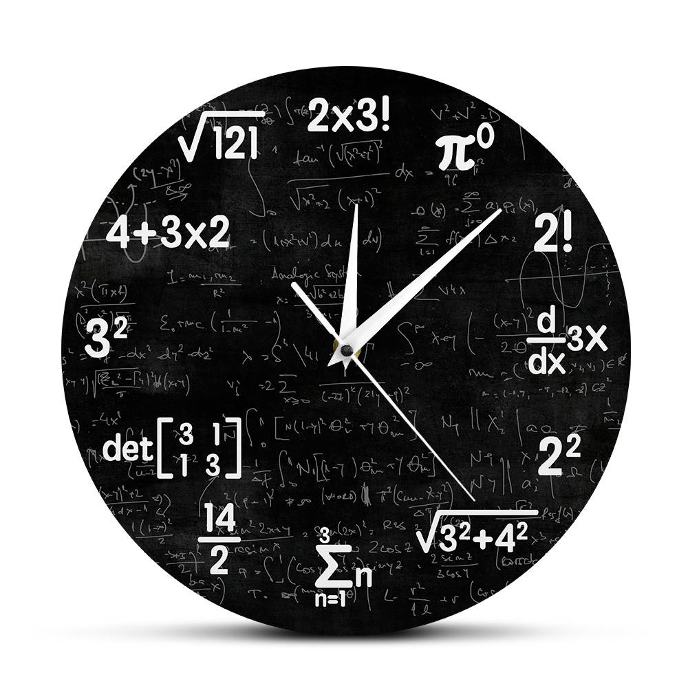 Formula Math Wall Clock
