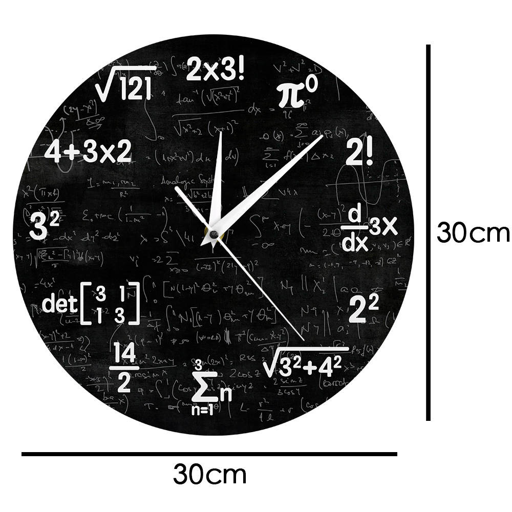 Formula Math Wall Clock Formula Math Wall Clock