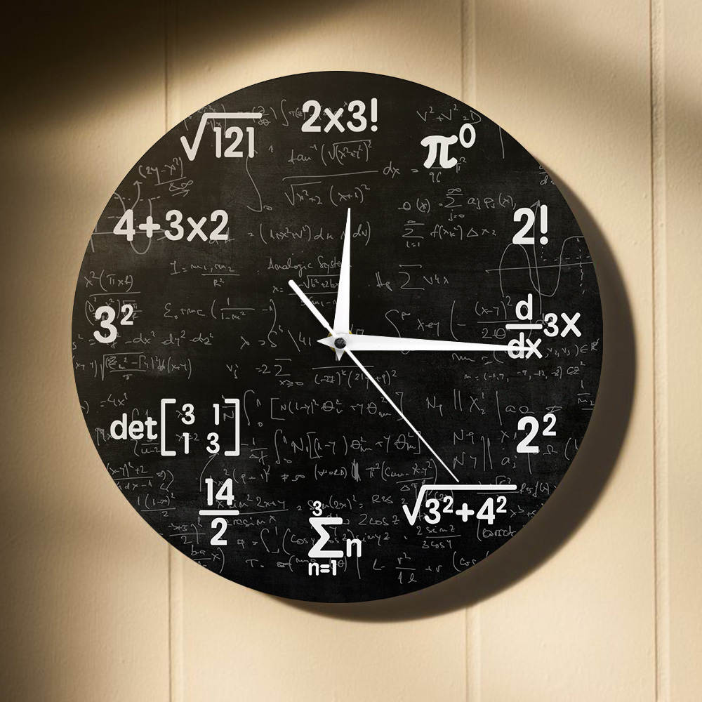 Formula Math Wall Clock Formula Math Wall Clock