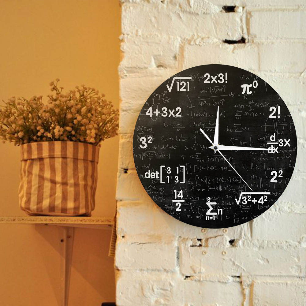 Formula Math Wall Clock Formula Math Wall Clock