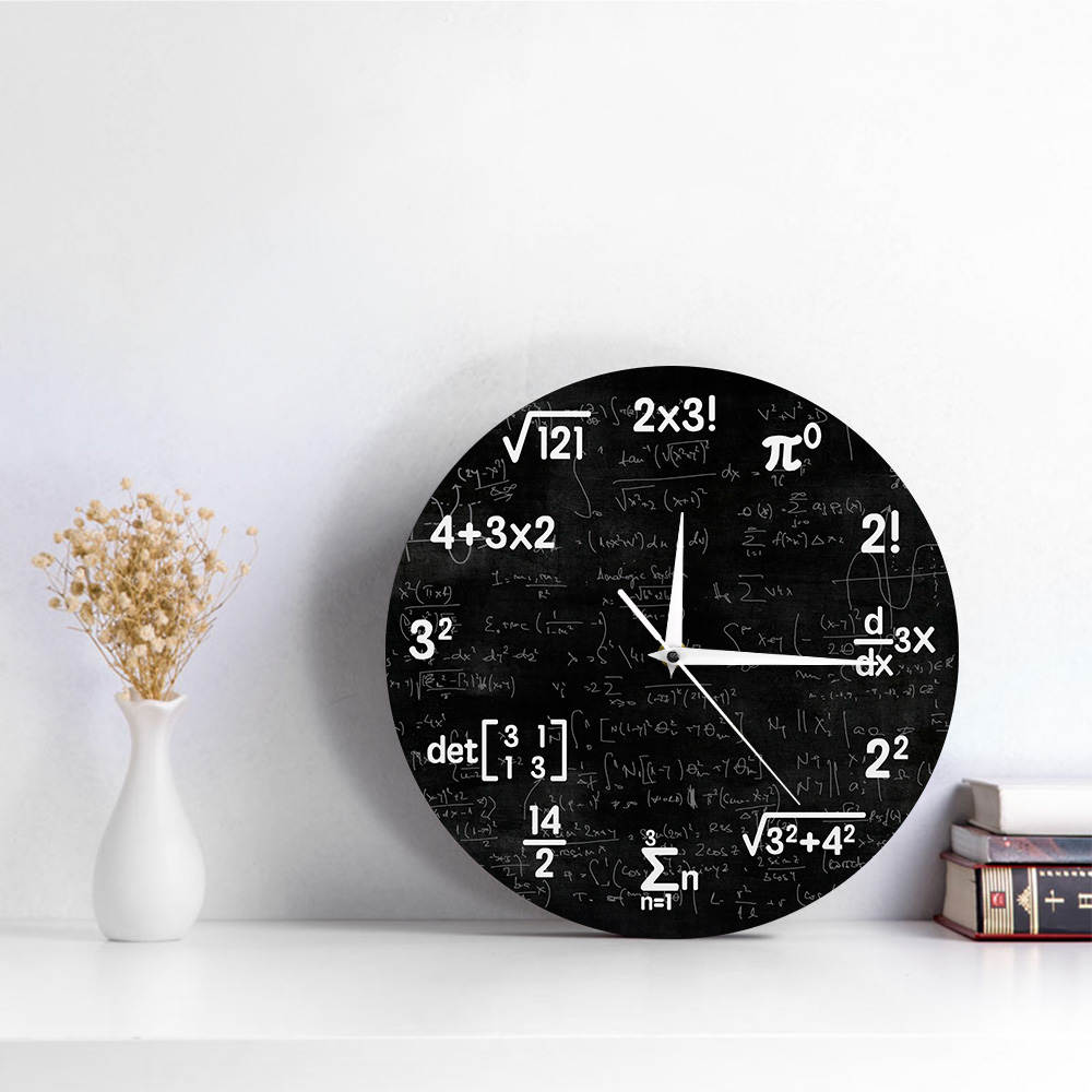 Formula Math Wall Clock Formula Math Wall Clock