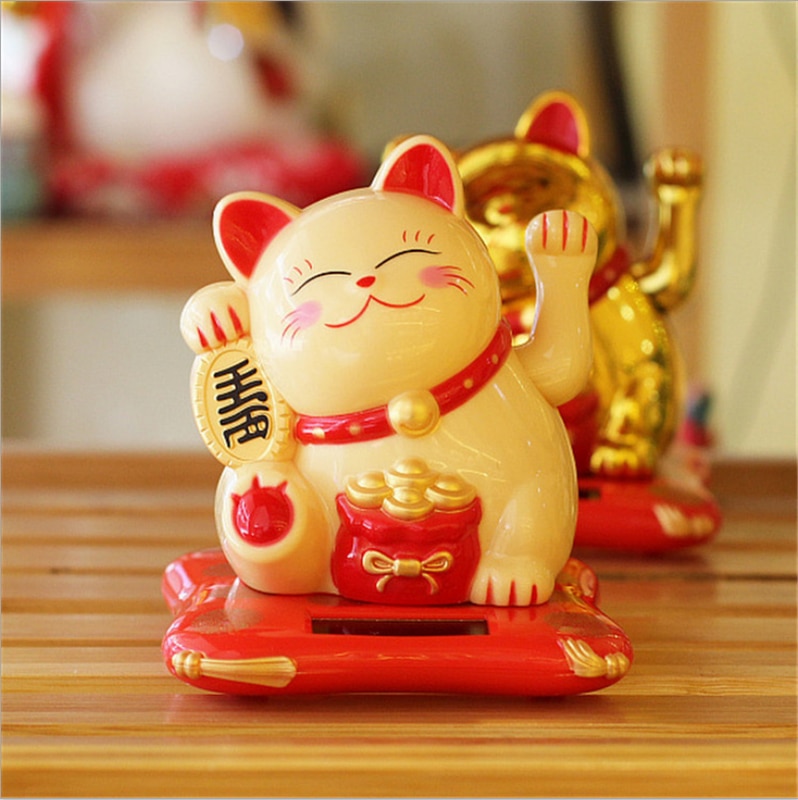 Fortune Cat Maneki Neko Solar Power Fortune Cat Maneki Neko Solar Power