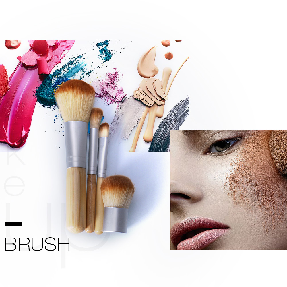 Foundation Brush Makeup Tools (4 pieces)