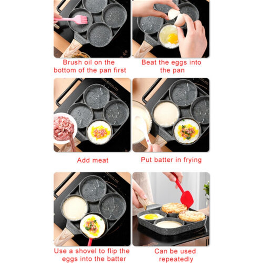 Four Hole Non Stick Pancake Pan Four Hole Non Stick Pancake Pan