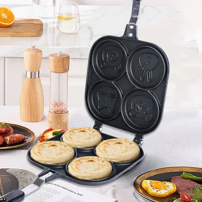 Four Slot Non Stick Animal Pancake Pan Four Slot Non Stick Animal Pancake Pan