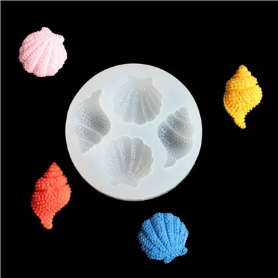 Four Slots Seashell Silicone Mold