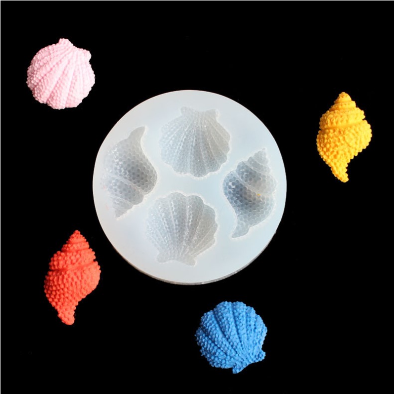 Four Slots Seashell Silicone Mold