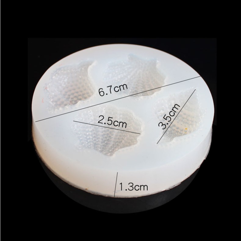 Four Slots Seashell Silicone Mold Four Slots Seashell Silicone Mold
