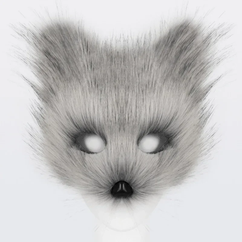 Foxes Mask + Tail + Gloves Set Halloween Cosplays Costume Accessorie Theme Party Dress Up Props Carnival Party Costumes