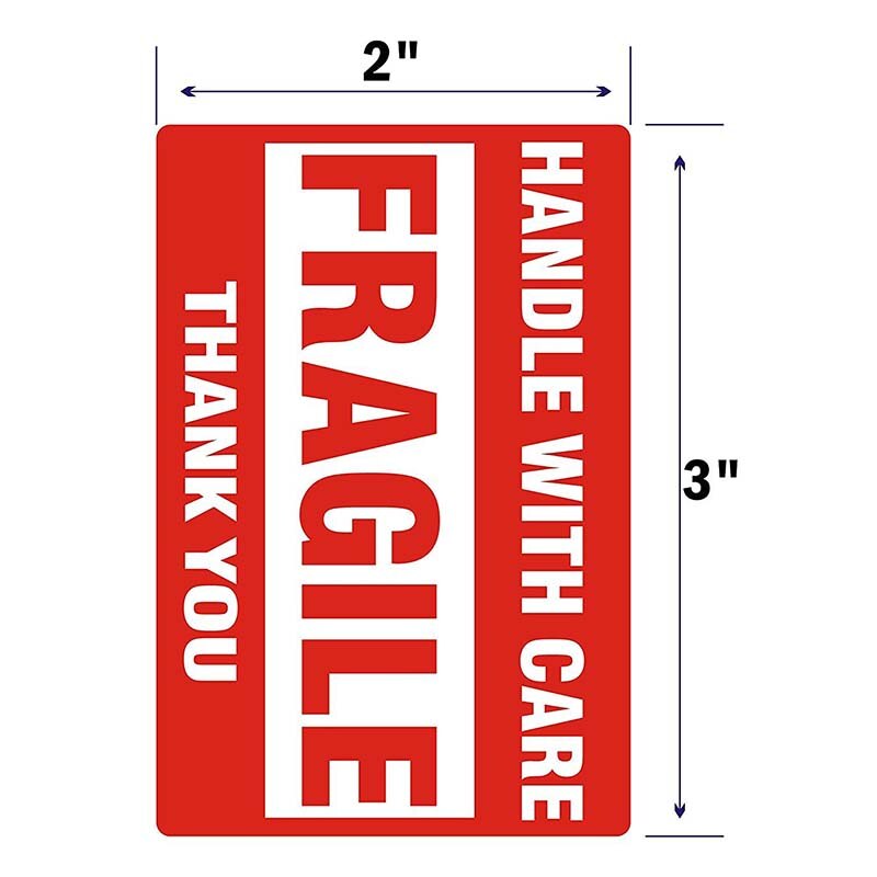 Fragile Stickers Warning Labels (500pcs) Fragile Stickers Warning Labels (500pcs)